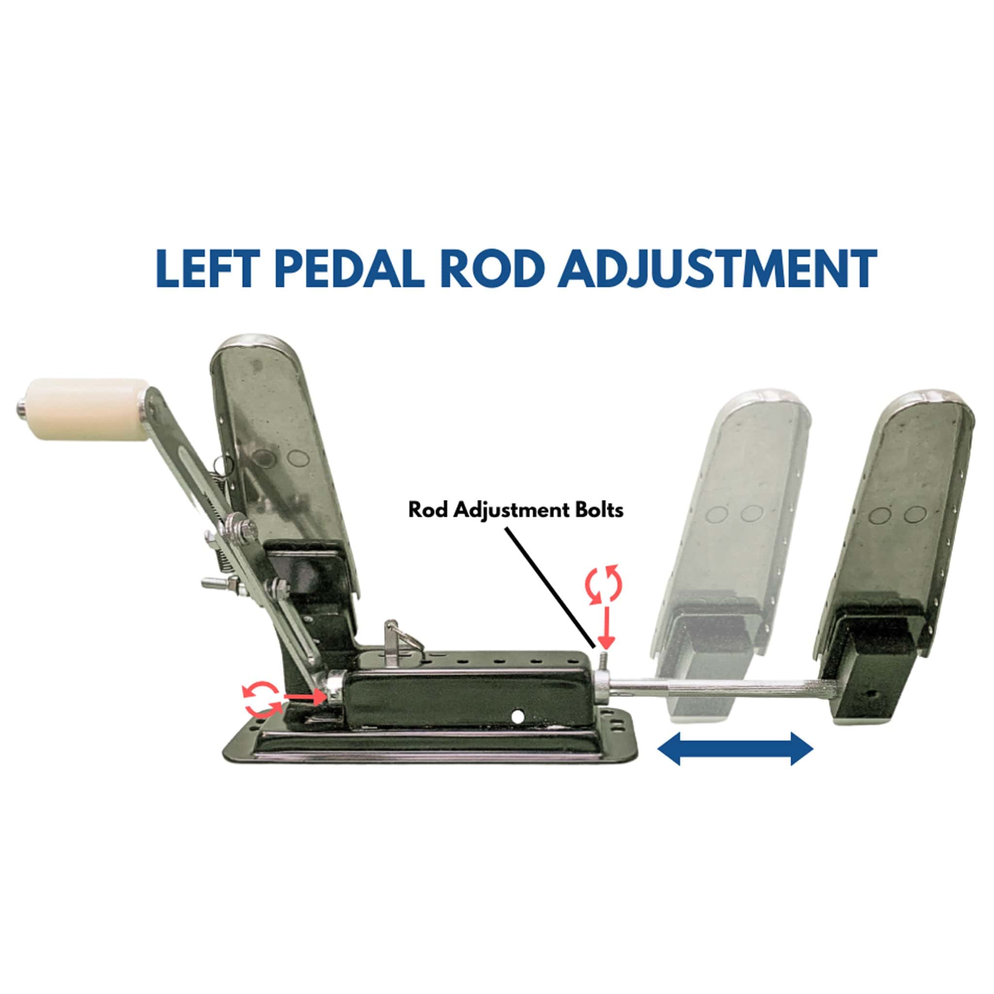 Able Motion Mobility Mobility Accessories Affordable Left Foot Pedal Accelerator Affordable Left Foot Pedal Accelerator
