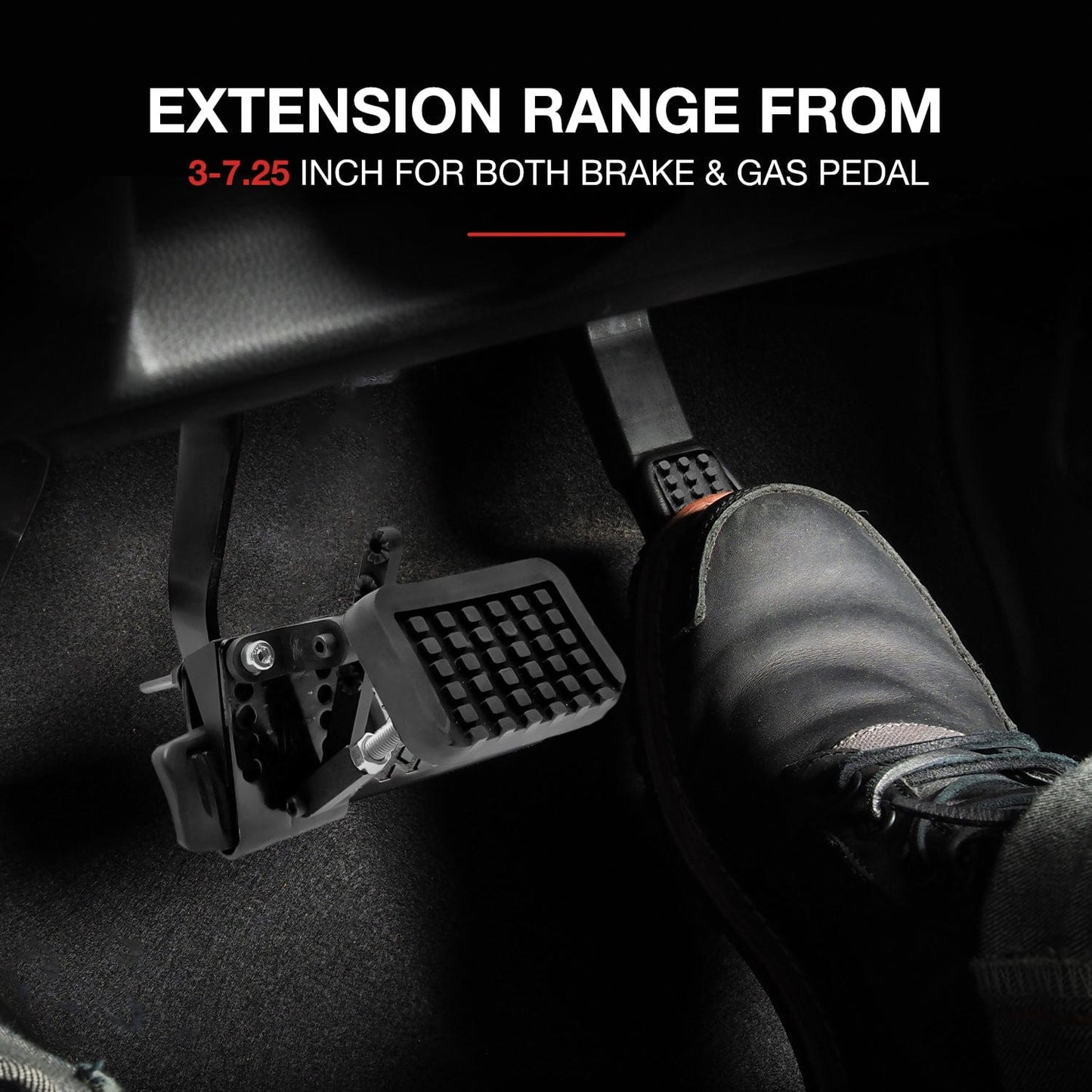 Able Motion Mobility Mobility Accessories AMM PX 2.0 Black Pedal Enhancement Extender