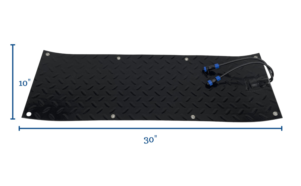 Able Motion Mobility Winter Safety AMM Able Motion Snow & Ice Melting Stair Mat Kit Includes 3 Mats and 120 V Power Supply Non-Slip 10”x 30”